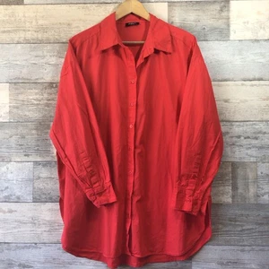 Simply Be Red Oversized Cotton Tunic Shirt Size 20 VGC - Picture 1 of 6