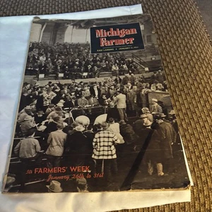 Vintage "Michigan Farmer" Magazin Januar 1953, Lansing MI 15"x10 1/2" Traktoren Farm AD - Bild 1 von 18