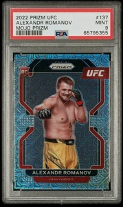 2022 Panini Prizm UFC Alexandr Romanov RC Rookie Mojo Prizm /25 PSA 9 #137 - Picture 1 of 2