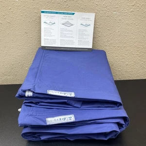 Quick Zip 2-Piece Twin XL Sheet Set Fitted Base & Zip Sheet NEW OUT OF PACKAGE - Picture 1 of 4