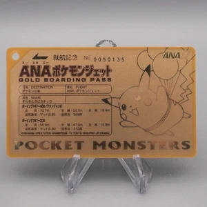 Pokemon Card ANA GOLD BOARDING PASS No.1 Flying Pikachu NM-EX Japanese P336 - Picture 1 of 7