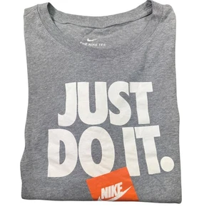 Nike The Nike Tee Just Do It Gray T-Shirt Mens XXL Short Sleeve - Picture 1 of 6