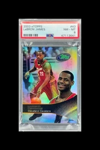 2003 eTopps Lebron James #43 PSA 8 NM-MT Rookie RC - Picture 1 of 3