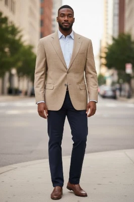 Blazer Loro Piana Zelander 44r lienzo a medida Foto 1 de 4