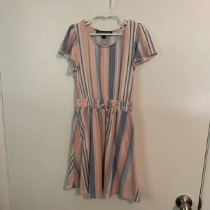 Three Pink Hearts Girls Dress Size Medium - Picture 1 of 6