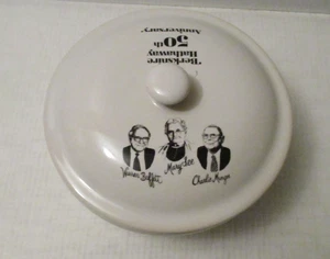 Berkshire Hathaway 50th Anniversary & Sees Candies Ceramic Candy Dish and Lid - Picture 1 of 6