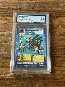 Digimon - Digi-Battle 1st Edition - Zudomon ST-38 Graded AGS 7.5 Grading Card - Picture 1 of 3