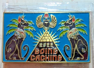 2022 Going Caching - Unactivated Patron Geocoin - Egyptian Bastet - Picture 1 of 2