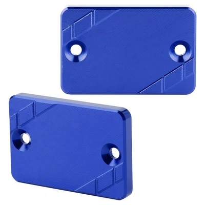 (Blue) Pair Of Front Brake Fluid Reservoir Cap Cover 2pcs Brake Fluid↑ - Image 1 of 4