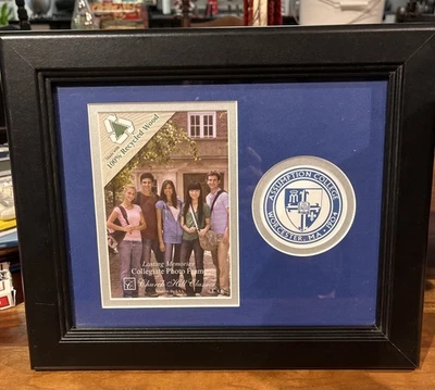 Cuadro The Citadel College (4x6") marco de madera negro doble alfombra azul 10x12" Foto 1 de 4