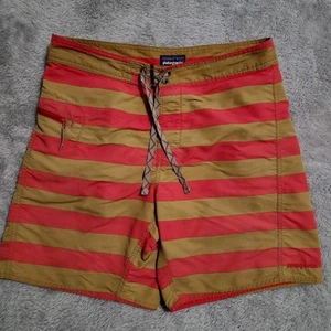 Patagonia Boardshorts Herren 32 minimalistisch Wavefarer Nylon gestreift Strand - Bild 1 von 11