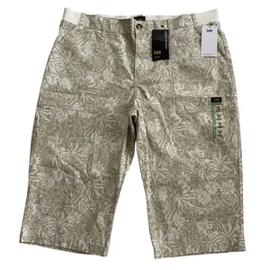 Cintura Lee Ultra Lux Comfort Flex to Go Comfort tiro medio Capri talla 18 nueva con etiquetas - Imagen 1 de 16
