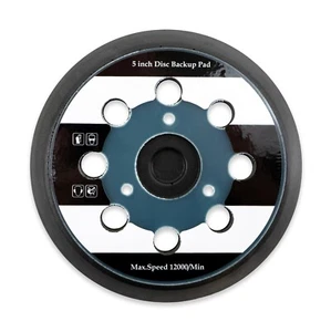 Gancho y bucle de almohadilla de lijado de respaldo de 5" - 8 orificios para lijadoras eléctricas Makita, Dewalt - Imagen 1 de 3