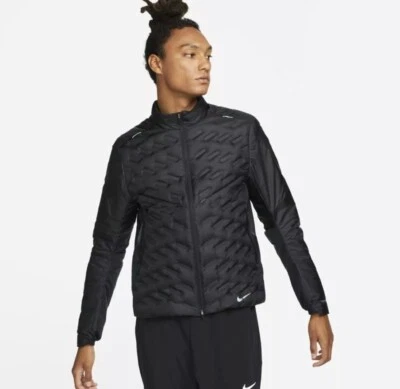 Nike Therma-Fit ADV Repel Down-Fill Running Jacket Sz S Black DD5667-010 BP - Image 1 of 4