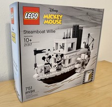 NEW SEALED Lego Disney Mickey Mouse Steamboat Willie 21317  #24 Misprint Error