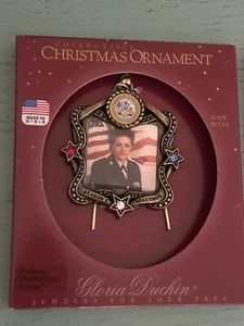 Gloria Duchin Christmas Tree Ornament USA Army Picture Frame NIP Swarovski WOW! - Picture 1 of 1