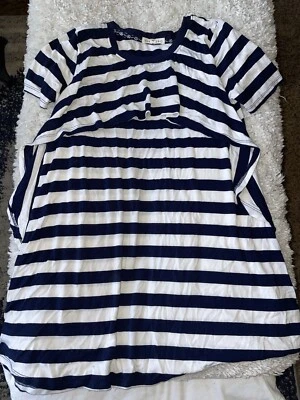 Copper Key Women’s Sz. S Blue & White Striped Top. Exc. Condition  - Image 1 of 4