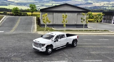 2022 GMC Sierra 3500 Denali Dually - WHITE 1:64 Scale - Karson Diecast Co 51544B - Image 1 of 4