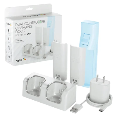 XYAB Dual Controller Charging Dock for Nintendo Wii Remote Controller WiiMote - Image 1 of 2