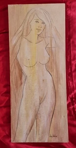 Beautiful Nude Woman Naked Lady Oil On Canvas By Anthony Bethell Signed 2008 - Picture 1 of 8