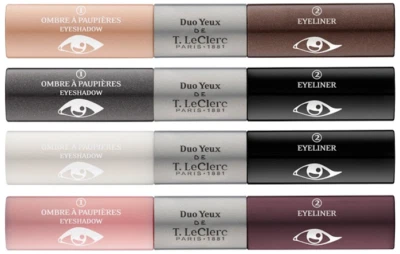 T LECLERC Duo Augen -schatten Augenlider Rose + Eyeliner Pflaume 04 Rose Vendome - Bild 1 von 2