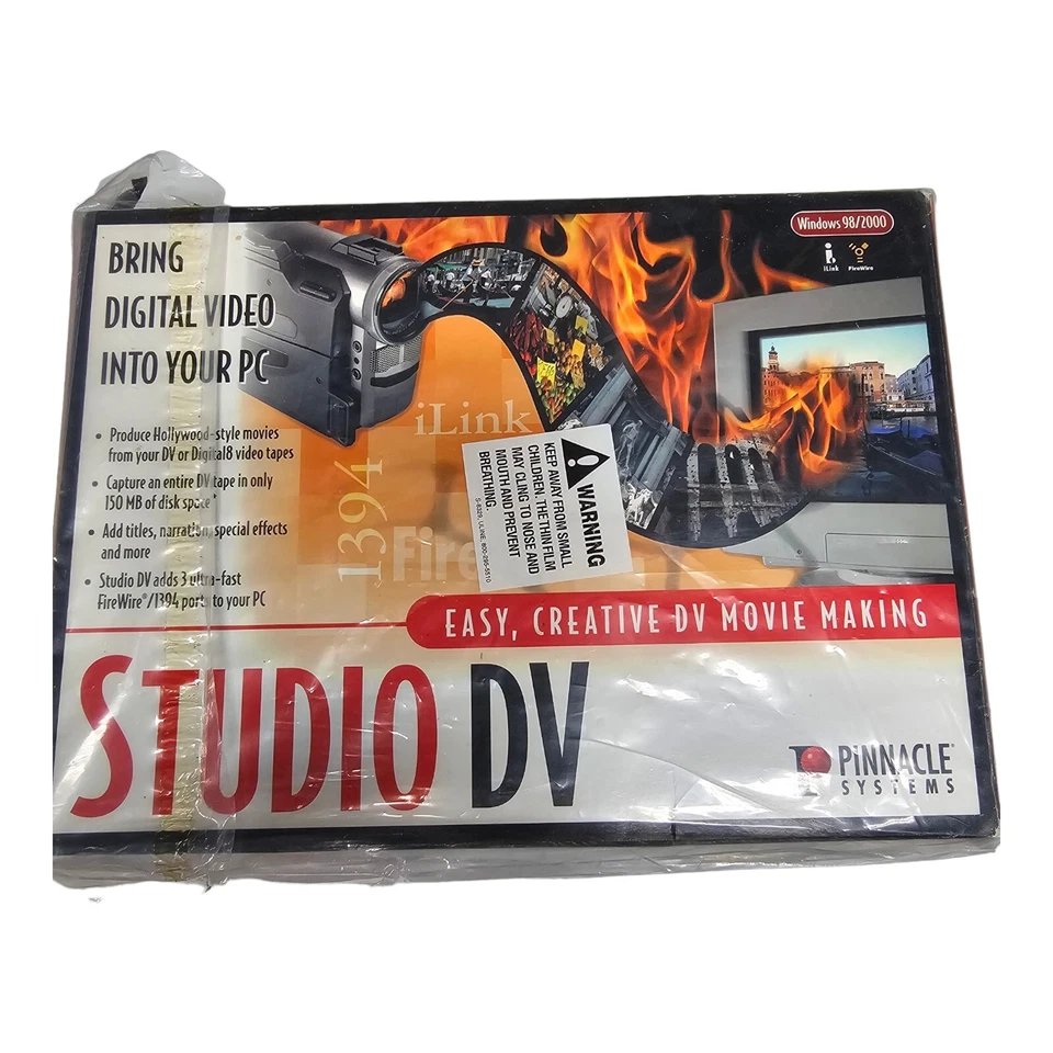Pinnacle Systems Studio DV Windows 98 2000 Creative Movie Making System NOS - Image 1 of 4