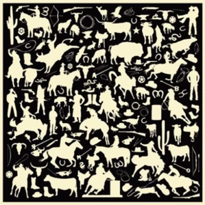 Wyoming Traders Wild Rag Cowboy Silhouette Print 100% Silk Western Scarf 34.5" - Picture 1 of 12