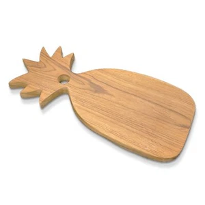 Beach Style Natural Wooden Pineapple Shape Chopping Board - 32cm *FREE DELIVERY* - Picture 1 of 2