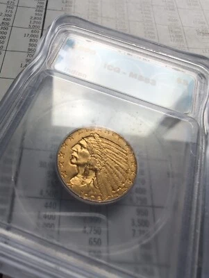 Mejor precio en eBay 1908 $5 Indian Head Gold Half Eagle MS63 Foto 1 de 3