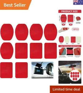10 Pack Sticky Adhesive Pad Replacement, Double Sided Dash Cam Stickers for C... - Picture 1 of 8