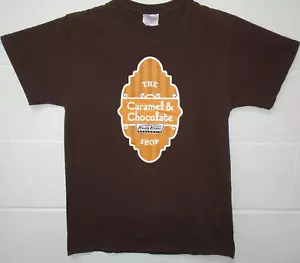 Krispy Kreme Donuts T-Shirt Caramel & Chocolate Shop Medium Brown Promo EUC - Bild 1 von 9
