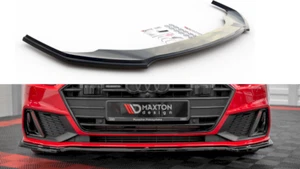 Difusor Frontal Difusor V1 Maxton Diseño Brillo para Audi A7 S-Line C8 Sportback - Imagen 1 de 6