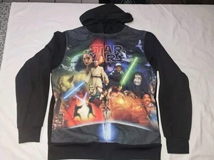 Star Wars Obi Han Chewy Yoda Leia R2D2 C3PO Sudadera con Capucha L - Imagen 1 de 4