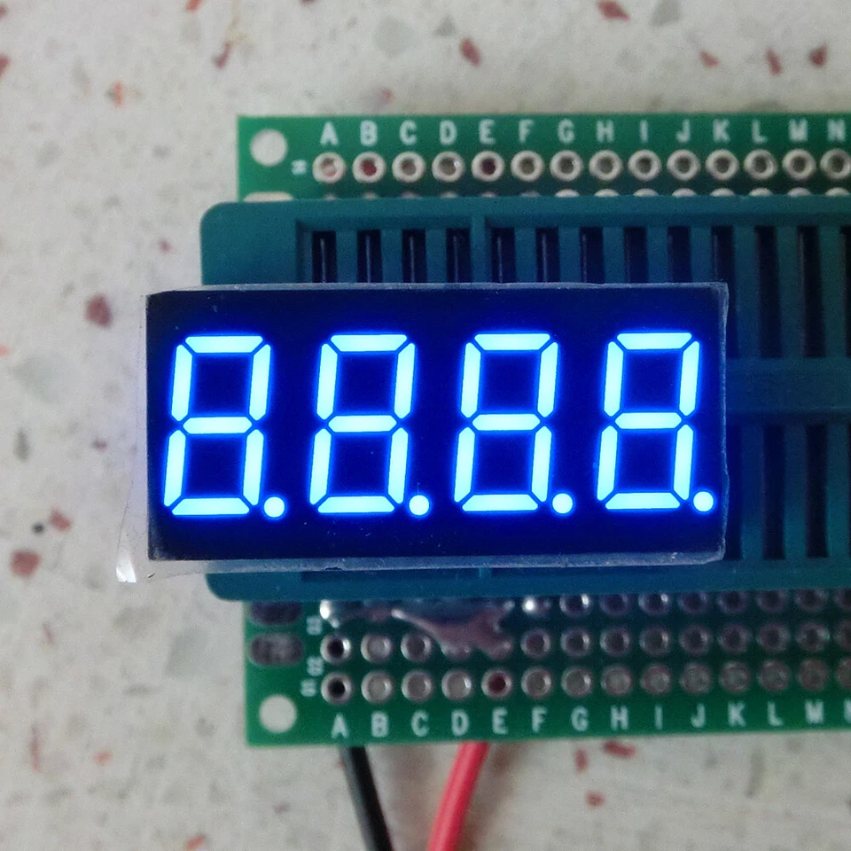 New 0.36" Blue LED 0.36 inch 4 Digit 7 Segment Display Common Anode / Cathode - Image 1 of 3