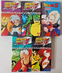 5x Dragon Ball Z GT VHS Ramifications Evolution Proliferation Conversion Android - Picture 1 of 10