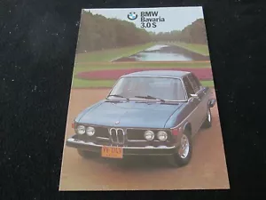 1974 (1975?) Folleto de introducción BMW Bavaria y 3.0 Si sedán catálogo de ventas E3 de EE. UU. - Imagen 1 de 5