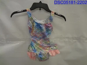 Shein Toddler Girl 3-4Y Metallic Fish Scale One Piece Swimsuit SKSWIM03201201456 - Picture 1 of 3