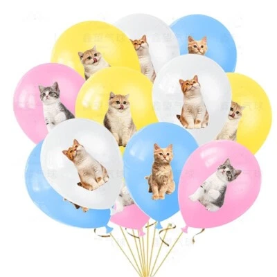 Cat Balloon Pet Birthday Party Decoration Quality Latex 12" Super Cute 20PCS