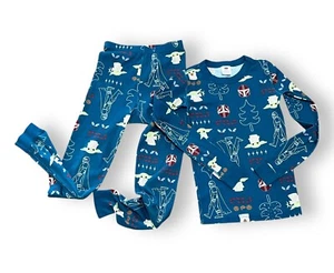 Hanna Andersson Star Wars Christmas Pajamas Baby Yoda Mandalorian 140 / US 10 - Picture 1 of 4