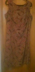 Danny&Nicole Red Paisley Print Dress Size 18 - Picture 1 of 5