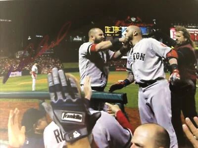 Mike Napoli Signed 4x6  Photo  2013 Boston Redsox Ws Champs Auto - Image 1 of 2