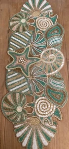 Pier 1 Beaded Shell Table Runner 16"x35" NWT - Picture 1 of 4
