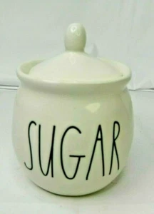 Rae Dunn SUGAR Bowl Canister With Lid by Magenta 202 - 6 inches tall - Picture 1 of 7