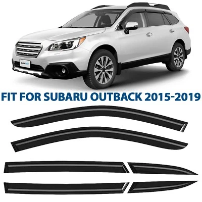 Protectores de lluvia viseras de ventilación pantalla para Subaru Outback 2015-2019 IMPRESIONANTE Foto 1 de 4