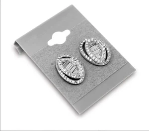 Grey Plastic Earring Card Hang Jewelry Display Plain Cards 500 PC 2" x 2" - Picture 1 of 4
