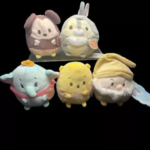 Lote de 5 Tienda Disney Ufufy Peluche Perfume Manzana Dumbo Mickey Thumper Pooh Grumpy - Imagen 1 de 11