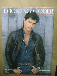 LOOKING GOOD MEN OF USC VINTAGE POSTER GARAGE 1983 HOT GUY RICHARD MARIN CNG1342 - Picture 1 of 5