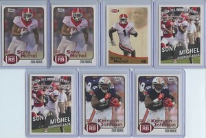 2018 Sage Hit 14 Rookie Card Lot Inc. Sony Michel, Kerryon Johnson, Dante Pettis