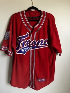 Fresno State Bulldogs NCAA Colosseum Baseball Jersey Men's SZ: XL Red - Picture 1 of 9