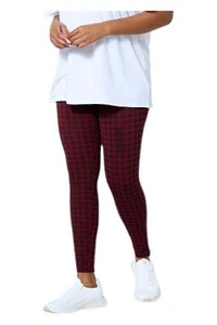 HUE Utopia Blackout Gingham Legging Zinfandel - Picture 1 of 1